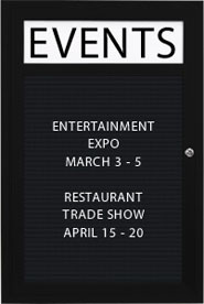 Outdoor Display Cases, for Posters, Menus, Letter Boards, Directories