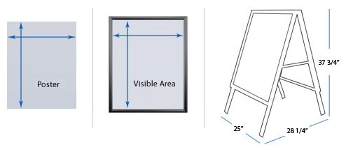 SwingSnaps A-Frame Sign Holder