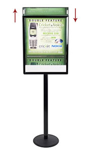 Top Loader Floor Sign Holder
