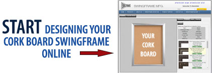 Bulletin Board SwingFrame without Matboard