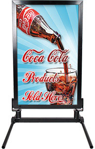 Outdoor Curb Sign Stand
