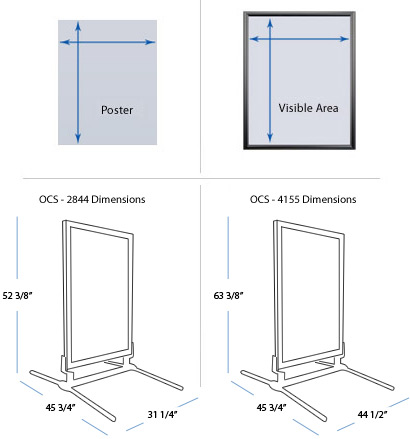 Outdoor Curb Sign Stand