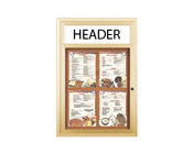 Outdoor Restaurant Menu Display Case