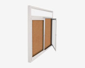 Outdoor Multiple Door Poster Swing Case Displays with Header