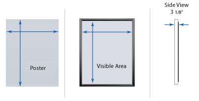 Outdoor Display Cases, for Posters, Menus, Letter Boards, Directories