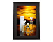 Edge-Lit Wood 353 T-4 Lightboxes with Matboard