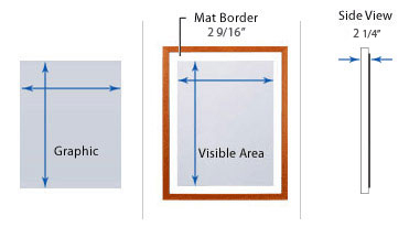 SwingFrame Edge-Lit T-4 Lightbox - Wood 353 with Matboard