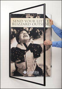 Large Format Poster SwingFrame, Swing Open, Display Frame - to 48"x96"