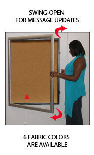 Super Wide-Face Metal Bulletin Board SwingFrame