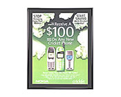 Wall Mount Metal SwingFrame Lightbox