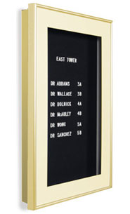 Designer Metal Letterboard SwingFrame with Lights