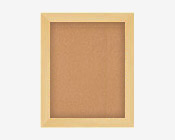 Wide Wood Cork Board Wall Case