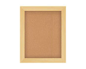 Wide Wood Cork Board Wall Display
