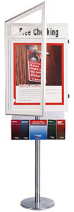 Classic Poster SwingStand with Header & Brochure Holder